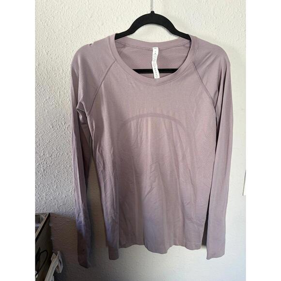 Lululemon Swiftly Tech Long Sleeve purple color size 8. EUC. $78 retail - Picture 1 of 5
